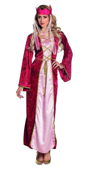 Immagine di Costume Donna Regina con Corona e velo Taglia 36/38