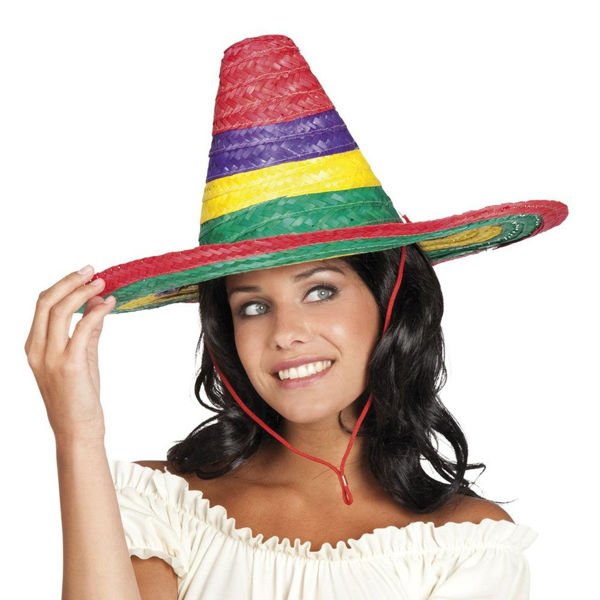 Immagine di Cappello per adulto Sombrero Puebla 49 cm