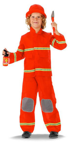 Immagine di Costume Carnevale Bambino Pompiere 6-8 anni
