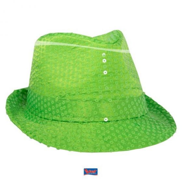 Immagine di Cappello Verde con Paillette taglia unica
