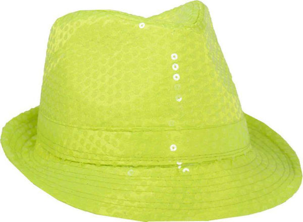 Immagine di Cappello Giallo con Paillette taglia unica
