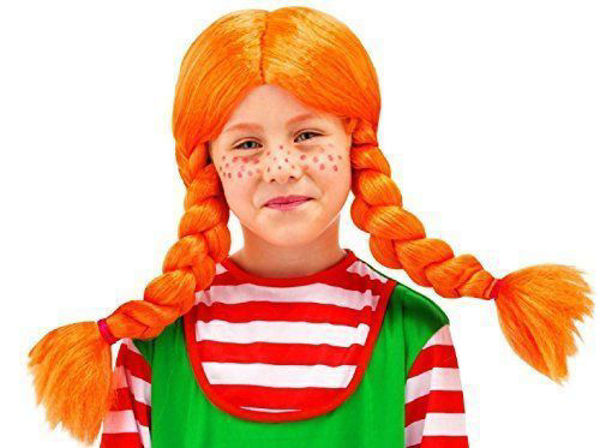 Partycolare- Parrucca Bambina Pippi Calzelunghe