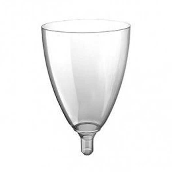 Immagine di Bicchiere Trasparente - Coppa Acqua Vino 180 cc tacca 100 cc 20 pezzi