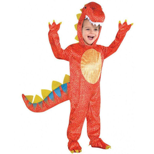 Partycolare- Costume Carnevale Bambino Dinosauro 4-6 anni
