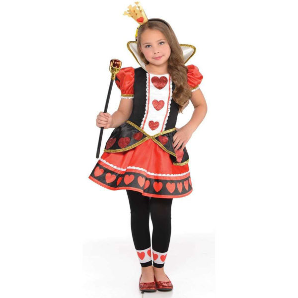 Immagine di Costume bambina Regina di Cuori Taglia 8-10 anni