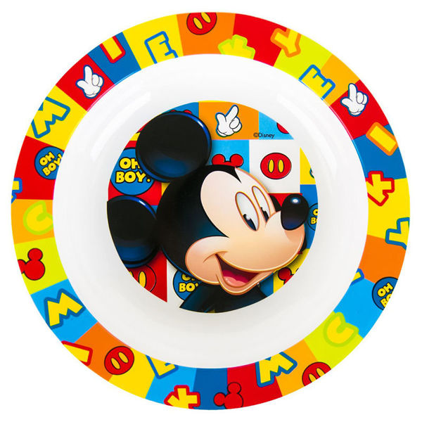 Immagine di Piatto fondo in plastica 16 cm Mickey Mouse - Topolino