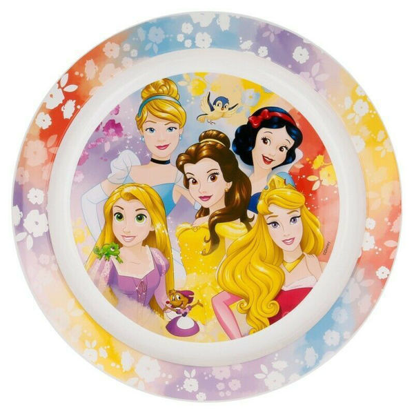 Immagine di Piatto piano in plastica 22 cm Principesse Disney