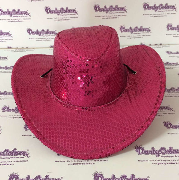 Immagine di Cappello Country Rosa - Taglia unica