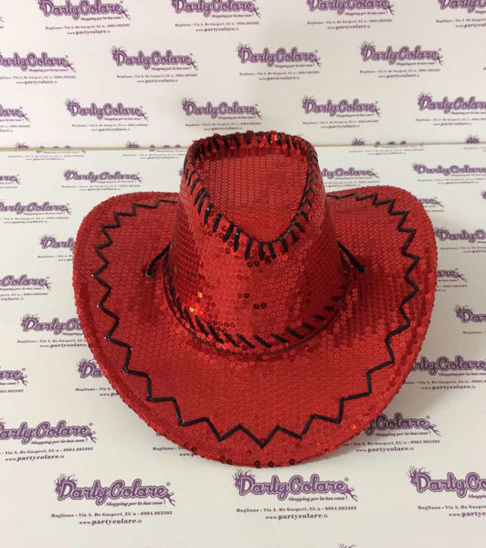 Immagine di Accessori Carnevale - Cappello Country Rosso - Taglia unica