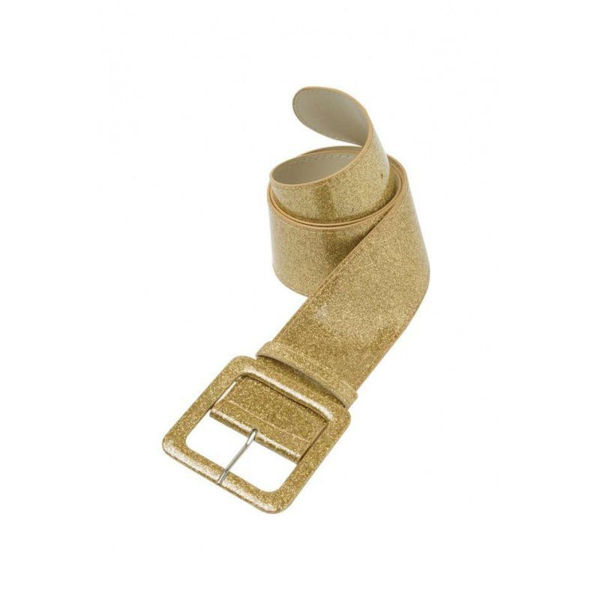 Immagine di Cinturone in plastica Oro glitter 110 cm