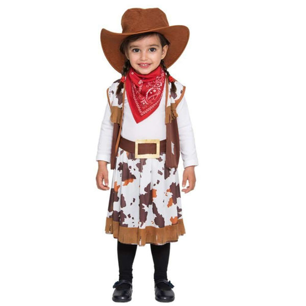 Partycolare- Costume Bambina Cowgirl 1/2 anni