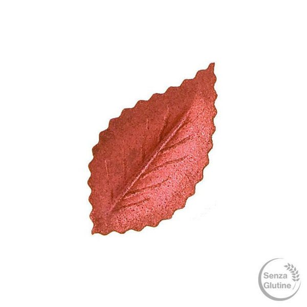 Immagine di Foglie in Cialda Rosso Metal 4,2 cm 40 pz