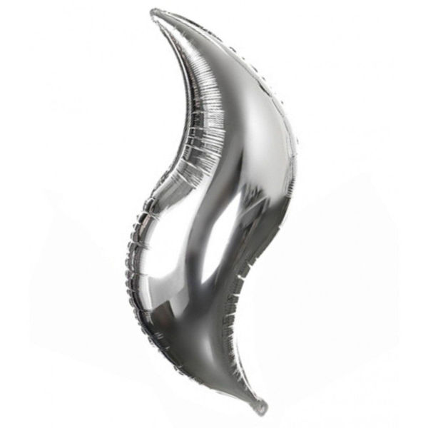 Immagine di Palloncino Mylar 36'' 92 cm Deco Curve Argento