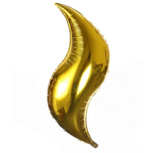 Immagine di Palloncino Mylar 36'' 92 cm Deco Curve Oro