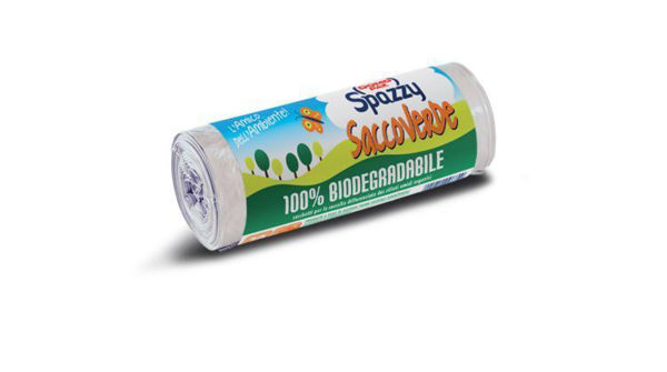 Immagine di Sacco Spazzatura - Domopak Spazzy 100% Biodegradabile 20 Lt 20 Pz