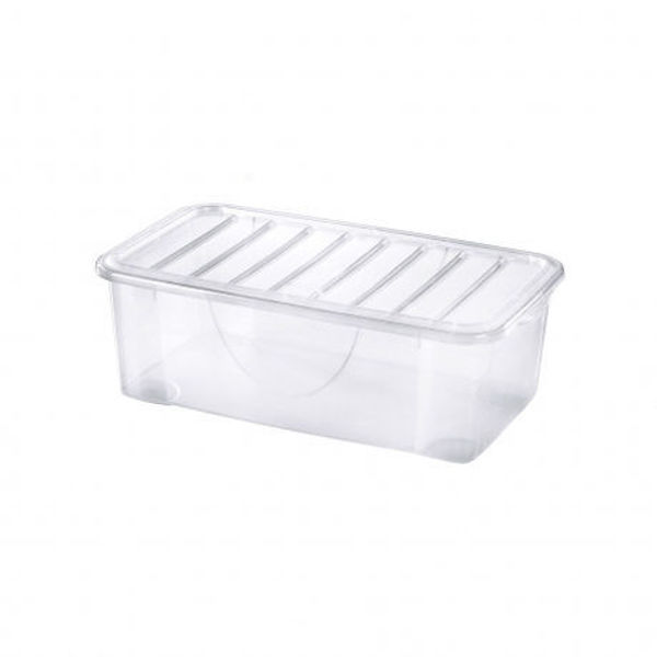 Immagine di Dodo's Box Trasparente contenitore multiuso con coperchio 32,7x19x11,4 cm 4,7 litri