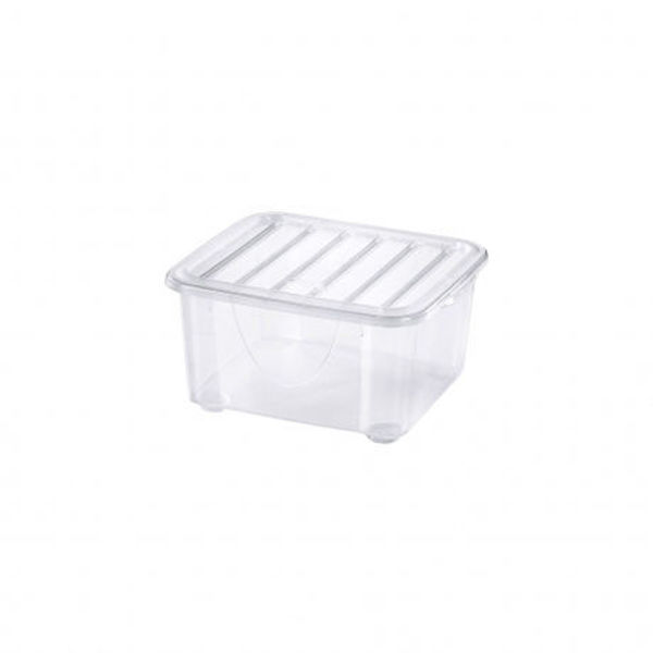 Immagine di Dodo's Box Trasparente contenitore multiuso con coperchio 19,2x16,5x10 cm 2 litri
