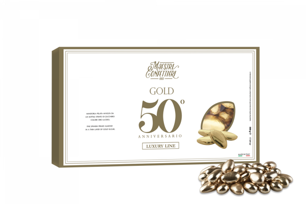 Immagine di Confetti Maxtris Oro Mandorla e Cioccolato  Luxury 500 grammi