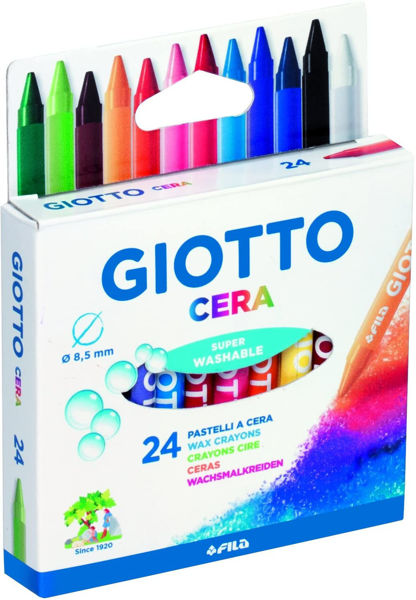 Immagine di Giotto Pastelli a Cera Super Washable 24 pezzi