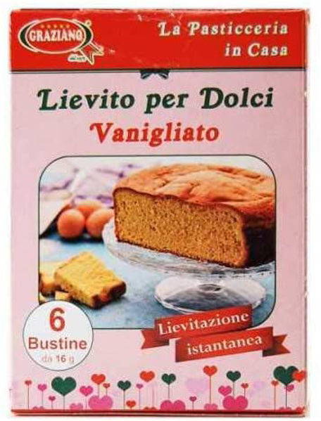Immagine di Lievito istantaneo per dolci vanigliato 6 bustine da 16 grammi