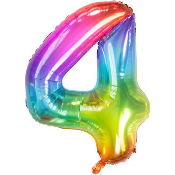 Palloncino Mylar 86 cm Yummy Gummy Rainbow numero 4