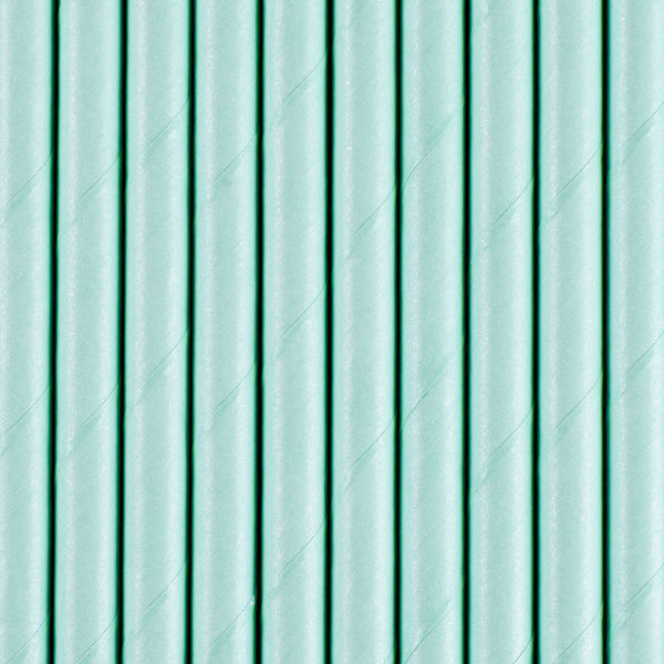 Immagine di Cannucce in carta 19,5 cm Azzurro Pastello 10 pezzi