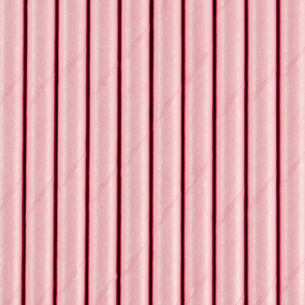 cannucce carta rosa pastello 19,5 cm partydeco