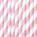 Immagine di Cannucce in carta 19,5 cm Spirale Bianco e Rosa 10 pezzi