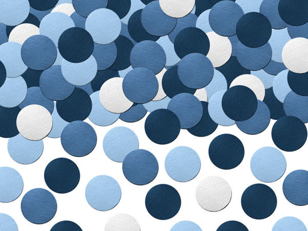 Immagine di Coriandoli da Tavola in carta Sfumati Blu linea Aereo 5 grammi