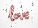 Immagine di Palloncino Super Shape 73x59 cm Rosa Antico scritta Love
