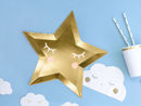 Immagine di Piatti in carta sagomati Stella Oro 27 cm Little Star 6 pezzi