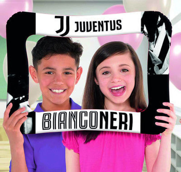 Immagine di Palloncino in Mylar Cornice Photo Booth 40 x 58 cm Ufficiale Juventus