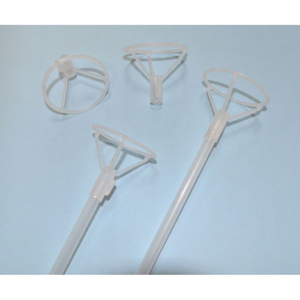 Astina trasparente 70 cm con valvola XL per palloncini bubble, mylar e lattice – 50 pezzi