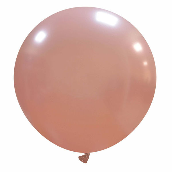 Partycolare- Palloncino in Lattice Metal Rosa Antico per Mongolfiera 32 81  cm