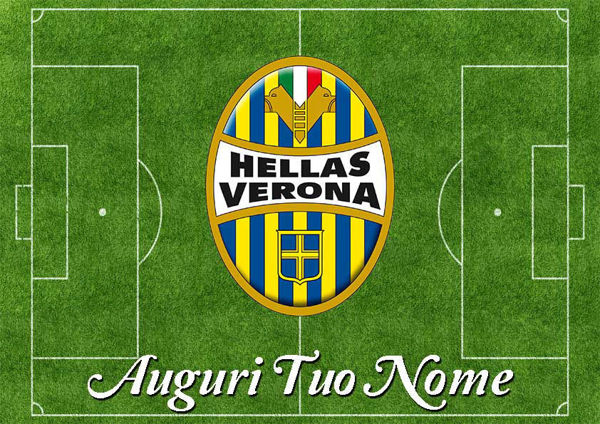 Immagine di Cialda per Torta in Ostia o Zucchero - Campo Calcio Hellas Verona (campo009)