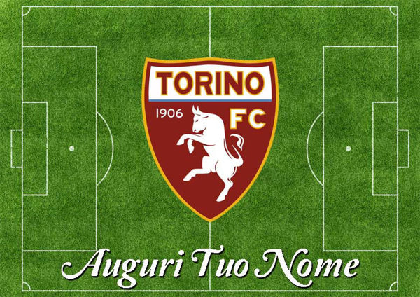 Immagine di Cialda per Torta in Ostia o Zucchero - Campo Calcio Torino (campo013)