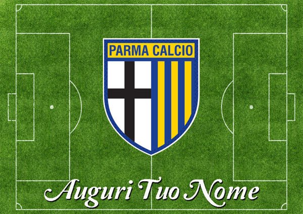 Immagine di Cialda per Torta in Ostia o Zucchero - Campo Calcio Parma (campo016)