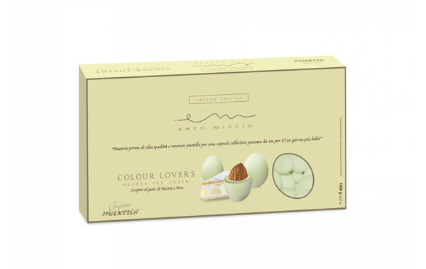 Confetti Enzo Miccio Nuance Pea Green Maxtris 1 kg confetti mandorla ricotta pere