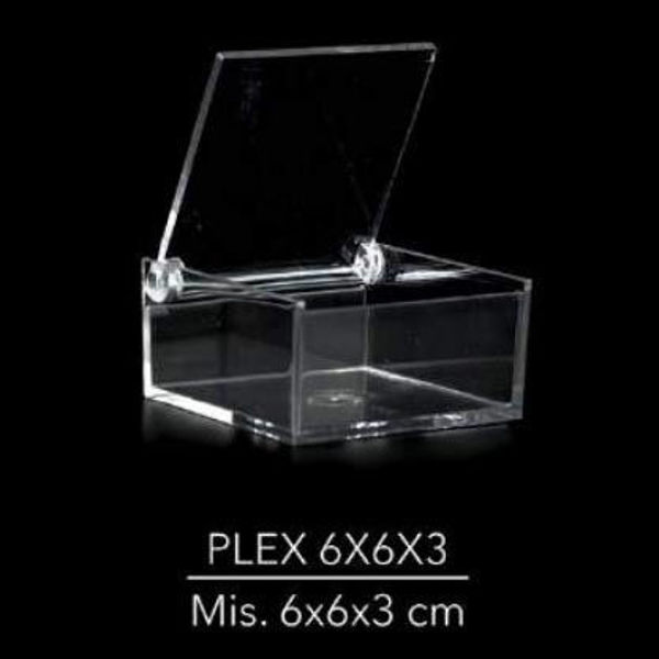 Immagine di Scatole in Plexiglas Cubo 6x6x3 cm 10 pezzi