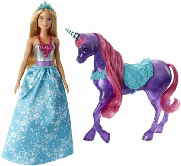 Immagine di Barbie Bambola e unicorno Dreamtopia