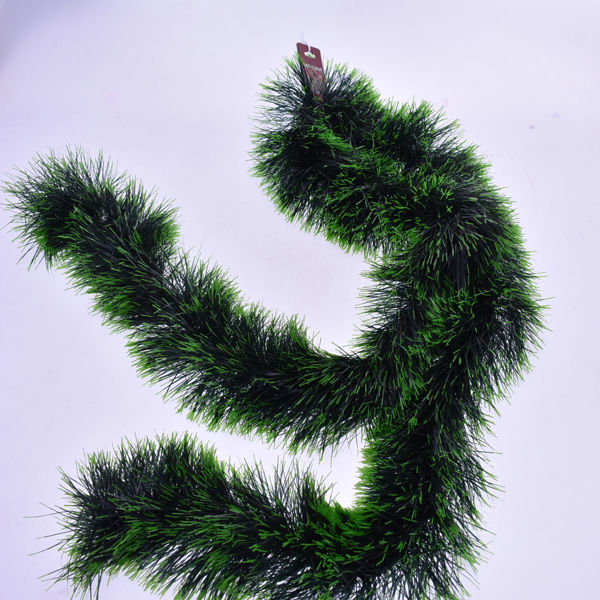 Immagine di Ghirlanda morbida folta Natalizia 2 metri Verde