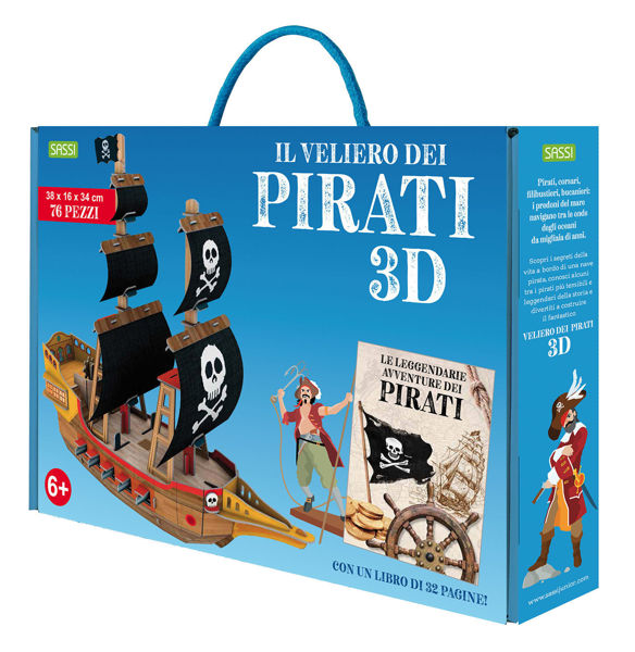Immagine di Puzzle il Velerio 3D e Libro Le Leggendarie Avventure dei Pirati