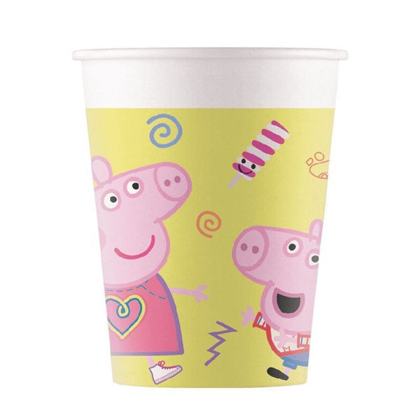 bicchieri carta peppa pig messy 200 ml 8 pezzi