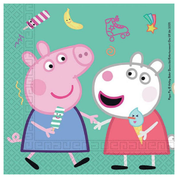 Immagine di Tovaglioli 33x33 cm Peppa Pig Messy 20 pezzi