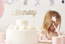 Immagine di Cake Topper 1 Birthday Oro glitter