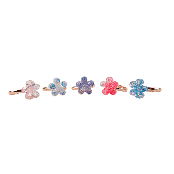 Boutique Anello Shimmer Flower 5 pezzi