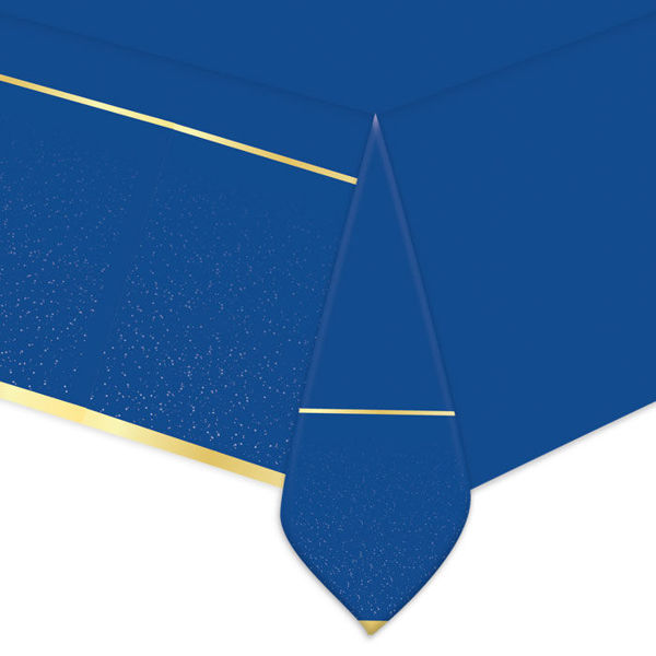 Tovaglia in plastica 140 x 270 cm Blue Gold