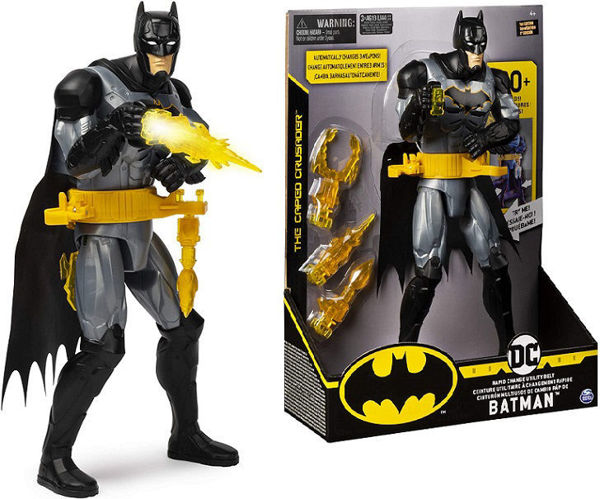 Batman 30 cm elettronico con cintura cambia arma