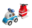 Lego Duplo Elicottero Antincendio e Auto della Polizia
