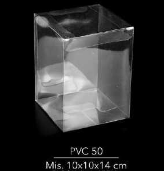 Scatola Trasparente in Pvc 10x10x14 cm 10 pezzi